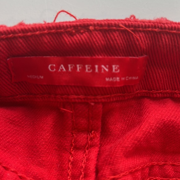 Red Jean Skirt, size S - Picture 2 of 2